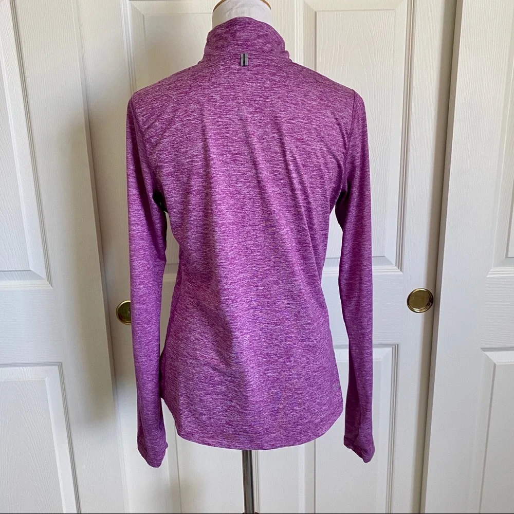 Nike‎ Running Quarter Zip Pullover Athletic Workout Sweatshirt Base Layer Medium - Picture 5 of 8
